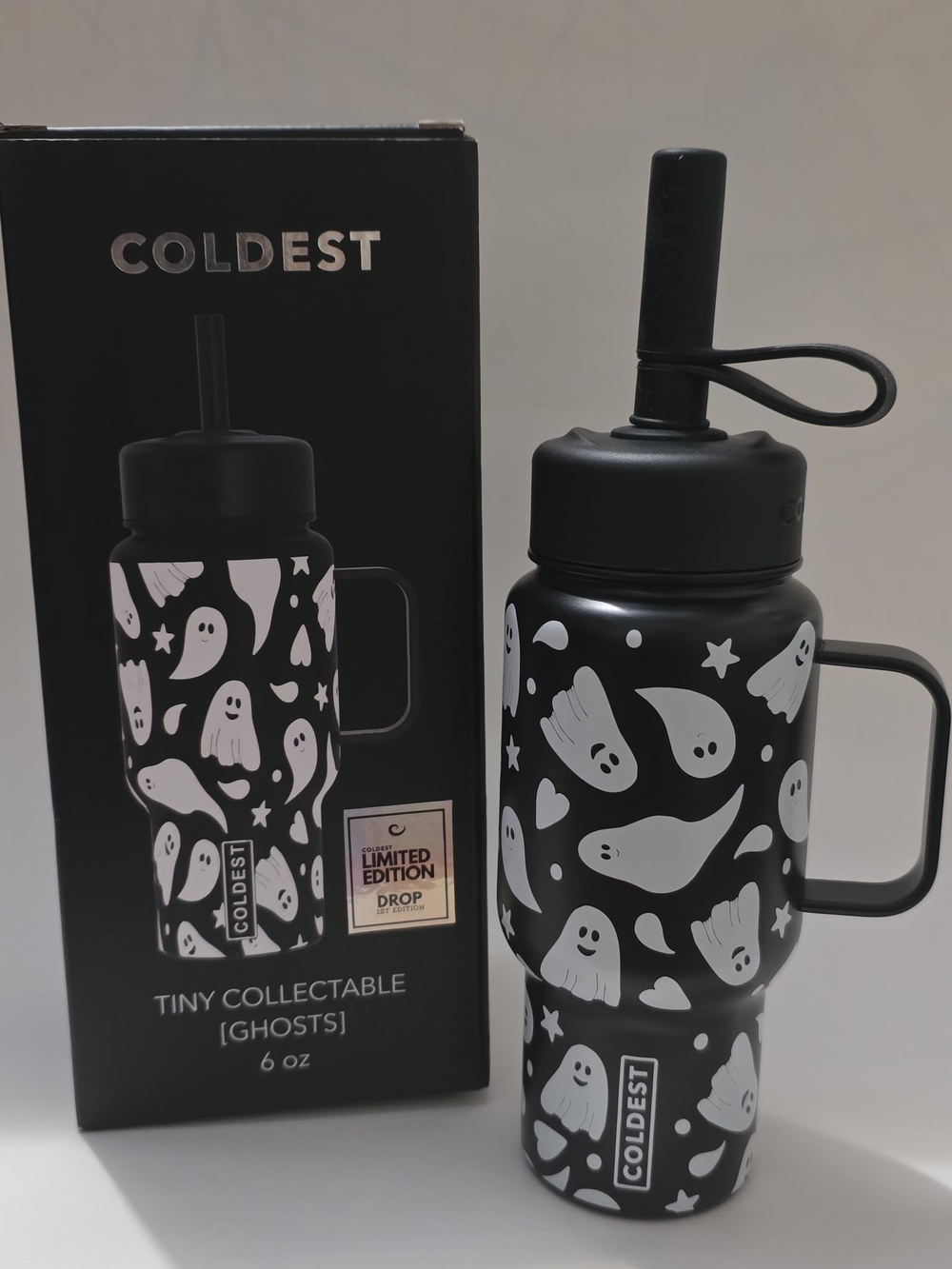 Coldest 6.7 oz  Collectable Ghosts Travel Mug – Black